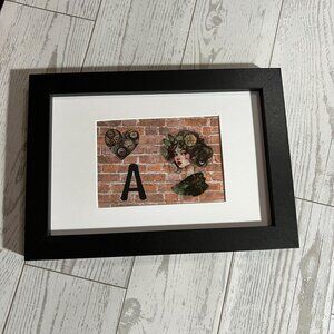 Original ACEO Art Card Steampunk Woman Clockwork Heart "A" - NO FRAME